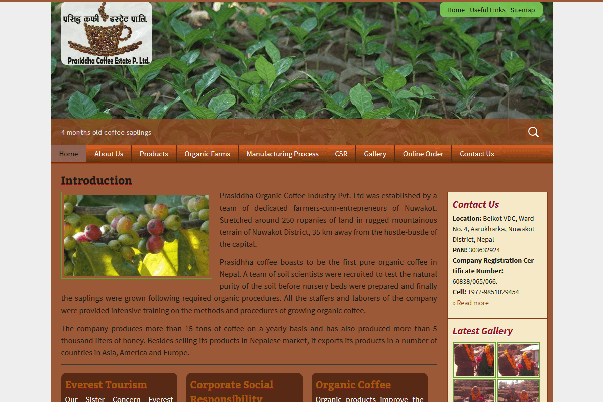 Featured image for “Prasiddha Organic Coffee Industry Pvt. Ltd.”